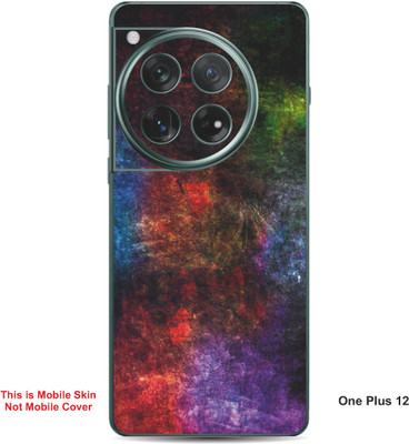 VYBE The Smart Choice One Plus 12 Abstract Embossed Mobile Skin(Olive green A13)