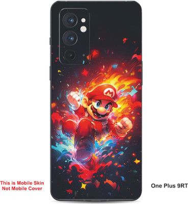 VYBE The Smart Choice One Plus 9RT Super Mario Embossed Mobile Skin(Lava Red 22)