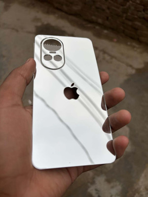 TWUAOP OPPO RENO 10 PRO 5G MOBILE SKIN ACRYLIC SHEET MIRROR BACK PANNEL APPLE Mobile Skin(Silver)