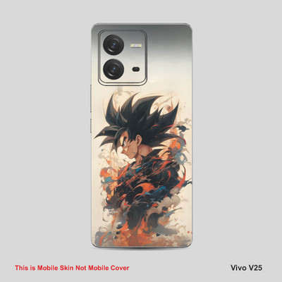 VYBE The Smart Choice Vivo V25 Goku Mobile Skin Mobile Skin(Dairy Cream A35)