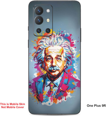 VYBE The Smart Choice One Plus 9R Abstract Embossed Mobile Skin(Greenush Blue A6)