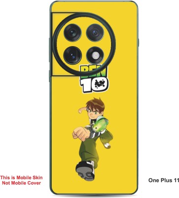 VYBE The Smart Choice One Plus 11 Ben 10 Embossed Mobile Skin(Golden Yellow 26)