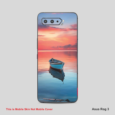 VYBE The Smart Choice Asus Rog 3 Art Mobile Skin Mobile Skin(Peachy Pink, Kashmir Blue 2)