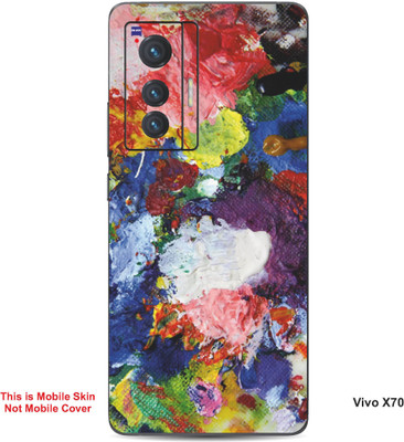 VYBE The Smart Choice Vivo X70 Art Embossed Mobile Skin(Dark Byzantium 12)