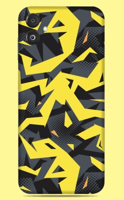 SkinoMania Samsung Galaxy F14 5G Mobile Skin(Multicolor Yellow & Grey Abstract)