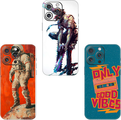 wrap craft APPLE IPHONE 13 PRO MAX COMBO (PACK OF 3) Premium Vinyl BACK Mobile Skin(Multicolor)