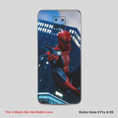 VYBE The Smart Choice Redmi Note 9S Pattern Mobile Skin Mobile Skin(Dark Grey Blue A28)