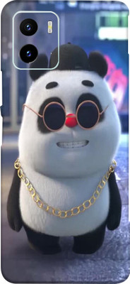 BUGGU Vivo Y15c Mobile Skin(Ultra Super Happy Panda Skin With High Matte Finish)