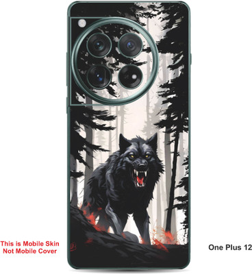 VYBE The Smart Choice One Plus 12 Wolf Embossed Mobile Skin(Carbon Grey 34)