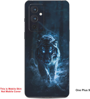 VYBE The Smart Choice One Plus 9 Tiger Embossed Mobile Skin(Blue & Black 25)