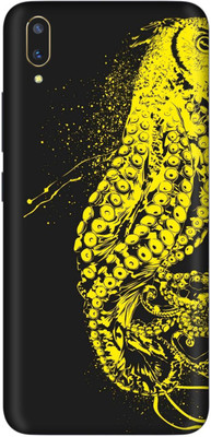 wrap craft Vivo V11 Pro Mobile Skin(Yellow, Black)