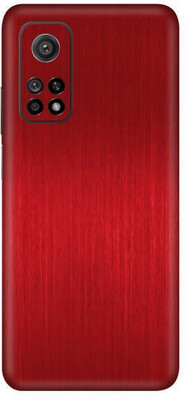 Vcare GadGets Mi 10 T 5G Mobile Skin(Dark Red Brushed)