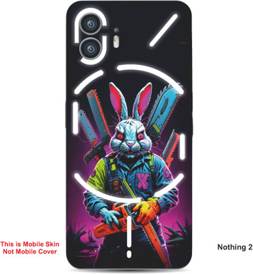 VYBE The Smart Choice Nothing 2 Rabbit Embossed Mobile Skin(Wine Berry 6)
