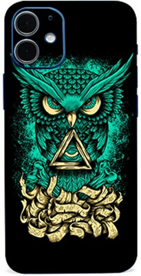 AsSkin Apple iPhone 12 Mini Mobile Skin(Green Owl Skin With High Matte Finish)