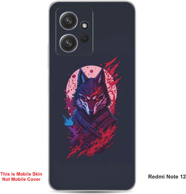 VYBE The Smart Choice Redmi Note 12 Wolf Embossed Mobile Skin(Flamingo Pink)