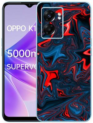 FCS OPPO K10 5G Printed Back skin Mobile Skin(Red Motion Skin)