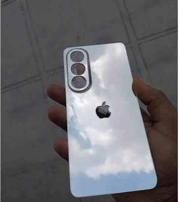 TWUAOP OPPO K12X 5G MOBILE SKIN ACRYLIC SHEET MIRROR BACK PANNEL APPLE Mobile Skin(Silver)