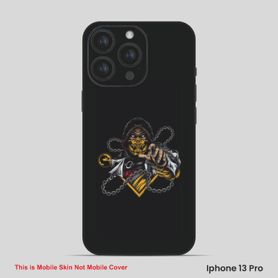 VYBE The Smart Choice iPhone 13 Pro Horror Mobile Skin(Carbon Grey,Fuel Yellow 5)
