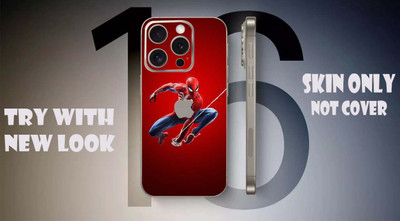 TJ CREATION Apple iPhone 16 Pro Mobile Skin(Red)