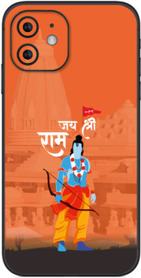 VYBE The Smart Choice iphone 12 Shree Ram Mobile Skin(Black 188)