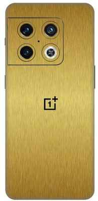 Vcare GadGets One Plus 10 Pro 5G Skin Back Side With Camera Protection High Quality Premium Mobile Skin(Gold Brushed)