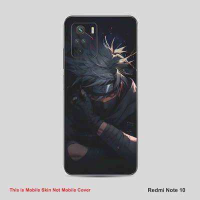 VYBE The Smart Choice Redmi Note 10 Kakashi Mobile Skin Mobile Skin(Tealish Blue B35)