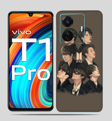 SkinoMania Vivo T1 Pro (5g) Mobile Skin(-BTS Multicolor Mobile skin)