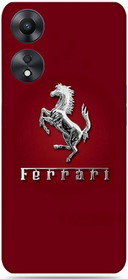 SkinoMania OPPO A78 5G Mobile Skin(Multicolor Ferrari-logo)