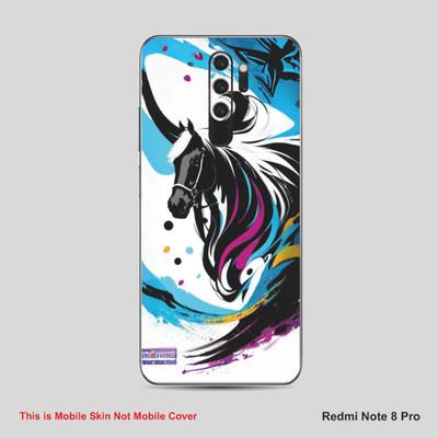 VYBE The Smart Choice Redmi Note 8 Pro Animal Mobile Skin Mobile Skin(Bluish Cyan A26)
