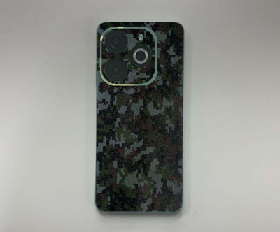 BUGGU INFINIX SMART 8 Mobile Skin(black and green)