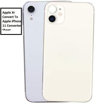 Goggly Apple iPhone Xr Convert to Apple iPhone 11 (Pack Of 2) Mobile Skin(White)