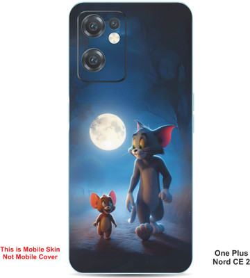 VYBE The Smart Choice One Plus Nord CE 2 Tom & Jerry Embossed Mobile Skin(Dark Slate Grey 33)