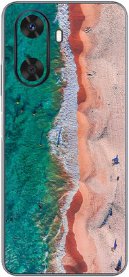 FCS Huawei Enjoy 60 Printed Back skin Mobile Skin(Aerial View Beach)