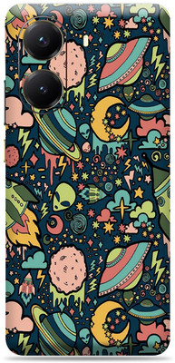 SkinoMania POCO X7 Pro 5G Premium Vinyl Mobile Skin (Multicolor) Mobile Skin(Space-Graffiti)