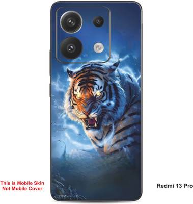 VYBE The Smart Choice Redmi 13 Pro Tiger Embossed Mobile Skin(Moonstone Blue 8)