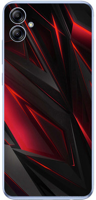 FCS Huawei P60 Printed Back skin Mobile Skin(Red Black Texture)