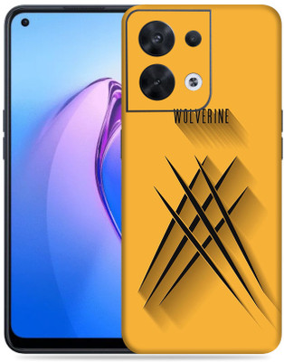SkinoMania Oppo Reno 8 5G Mobile Skin(Yellow Wolverine Sign)