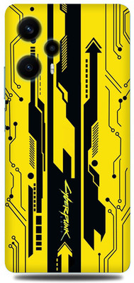 WeCre8 Skin's poco f5 Mobile Skin(Dark-Yellow-Cyber-2077 Multicolor Skin)