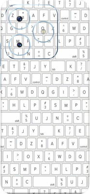 SkinoMania Realme Narzo N63 5G Mobile Skin(White keyboard Multicolor Mobile Skin)