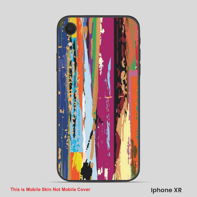 VYBE The Smart Choice iPhone XR ART Mobile Skin(Multi color SKI B17)