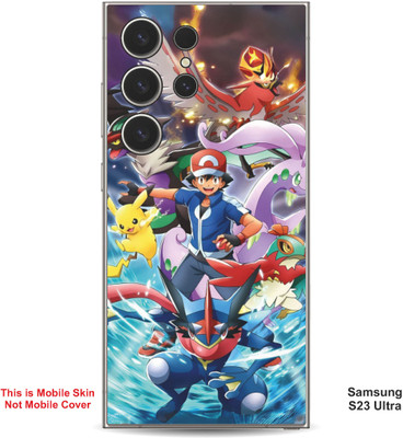 VYBE The Smart Choice Samsung S23 Ultra Pokemon Embossed Mobile Skin(MultiColour 13)