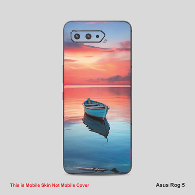 VYBE The Smart Choice Asus Rog 5 Art Mobile Skin Mobile Skin(Peachy Pink, Kashmir Blue 3)