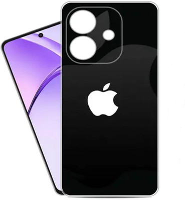Mokteck OPPO A3x 5G Black Mirror Finish Back Panel Mobile Skin(Black)