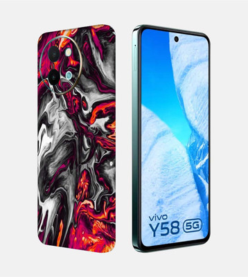 OggyBaba Vivo Y58 5g Mobile Skin(Colorful Lava)