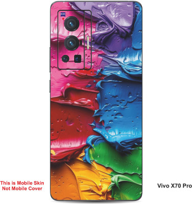 VYBE The Smart Choice Vivo X70 Pro Art Embossed Mobile Skin(Burnt Umber 13)
