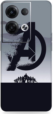WeCre8 Skin's Oppo Reno 8 Pro 5G Mobile Skin(Team Avengers Multicolor Mobile Skin With Cleaning Wipe)