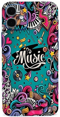 AsSkin Apple iPhone 12 Mini Mobile Skin(Music Graffirti Skin With High Matte Finish)