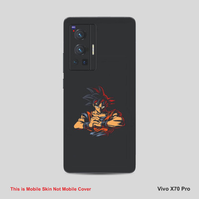 VYBE The Smart Choice Vivo X70 Pro Goku Mobile Skin Mobile Skin(Tealish Black A8)