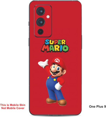 VYBE The Smart Choice One Plus 9 Super Mario Embossed Mobile Skin(Engine Red 19)