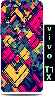 TJ CREATION Vivo T1x Mobile Skin(Ultra Super Pattern Lines Skin With High Matte Finish.)